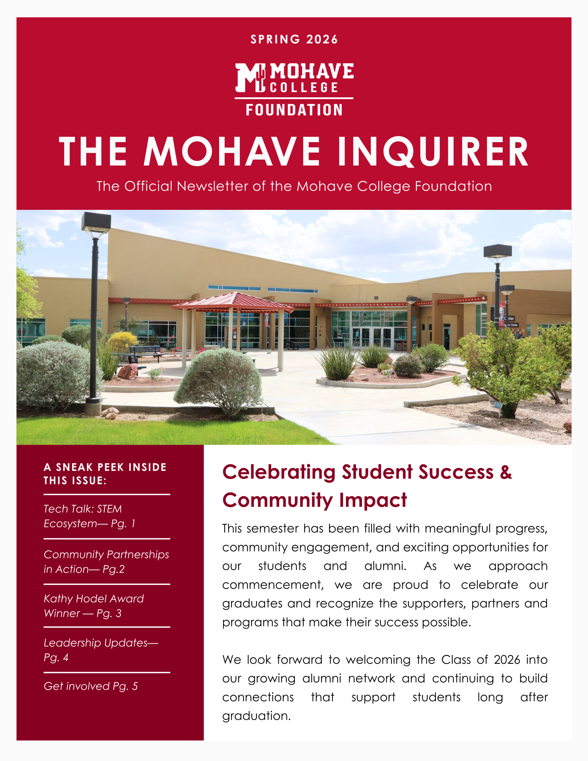 Spring 2026 Newsletter 